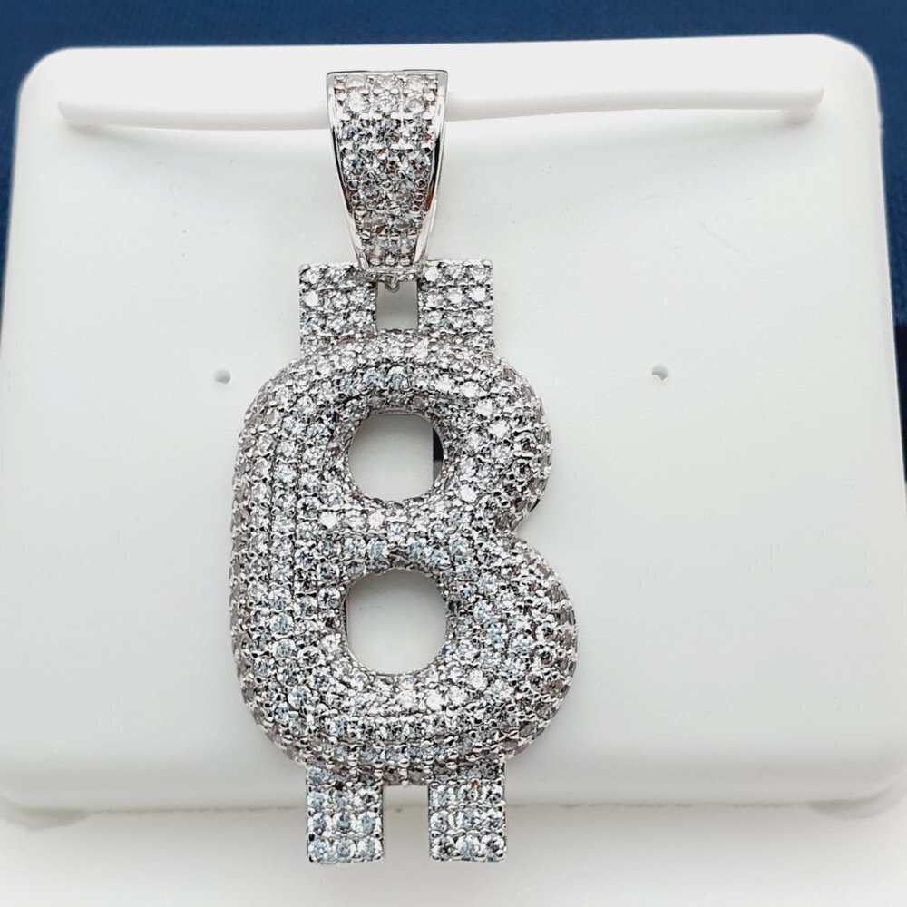 "14K Gold Plated Cubic Zircon Pendant, INUS1BR100